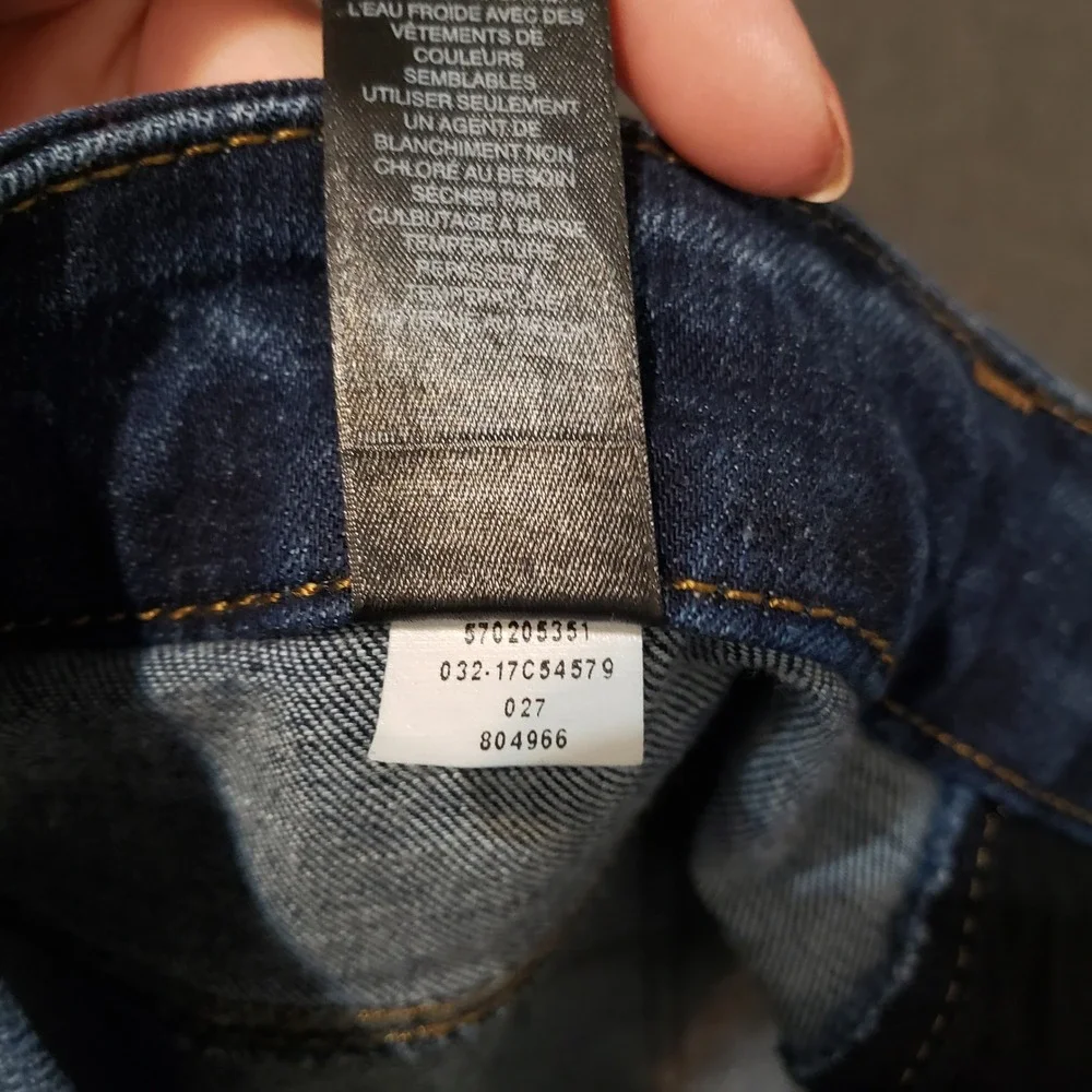Chico's So Lifting Crop Jeans Womens 6 Dark Blue‎ Denim Stretch Pants